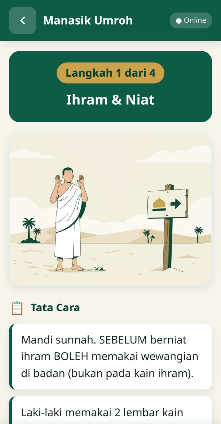 Tiap langkah ada gambar & tata caranya